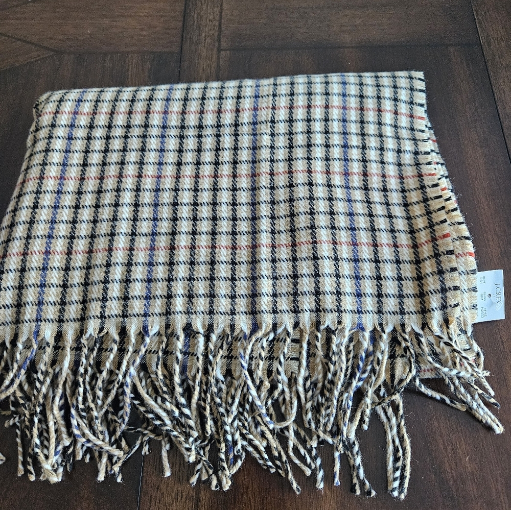 J.Crew plaid scarf, brown - Picture 3 of 5